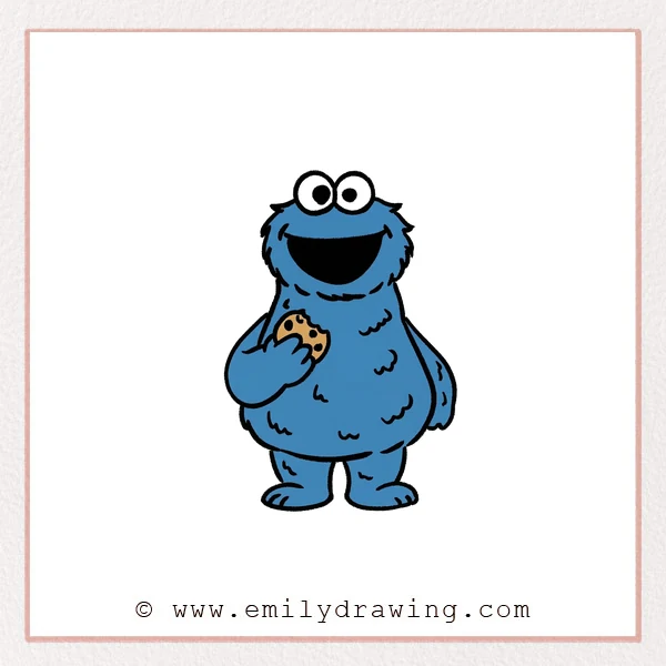 Preview of Cookie Monster drawing